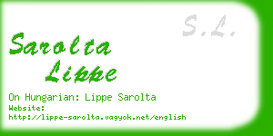 sarolta lippe business card